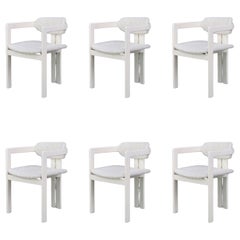 Set di 6 sedie da pranzo in stile Pigreco alla maniera di Afra & Tobia Scarpa, Italia