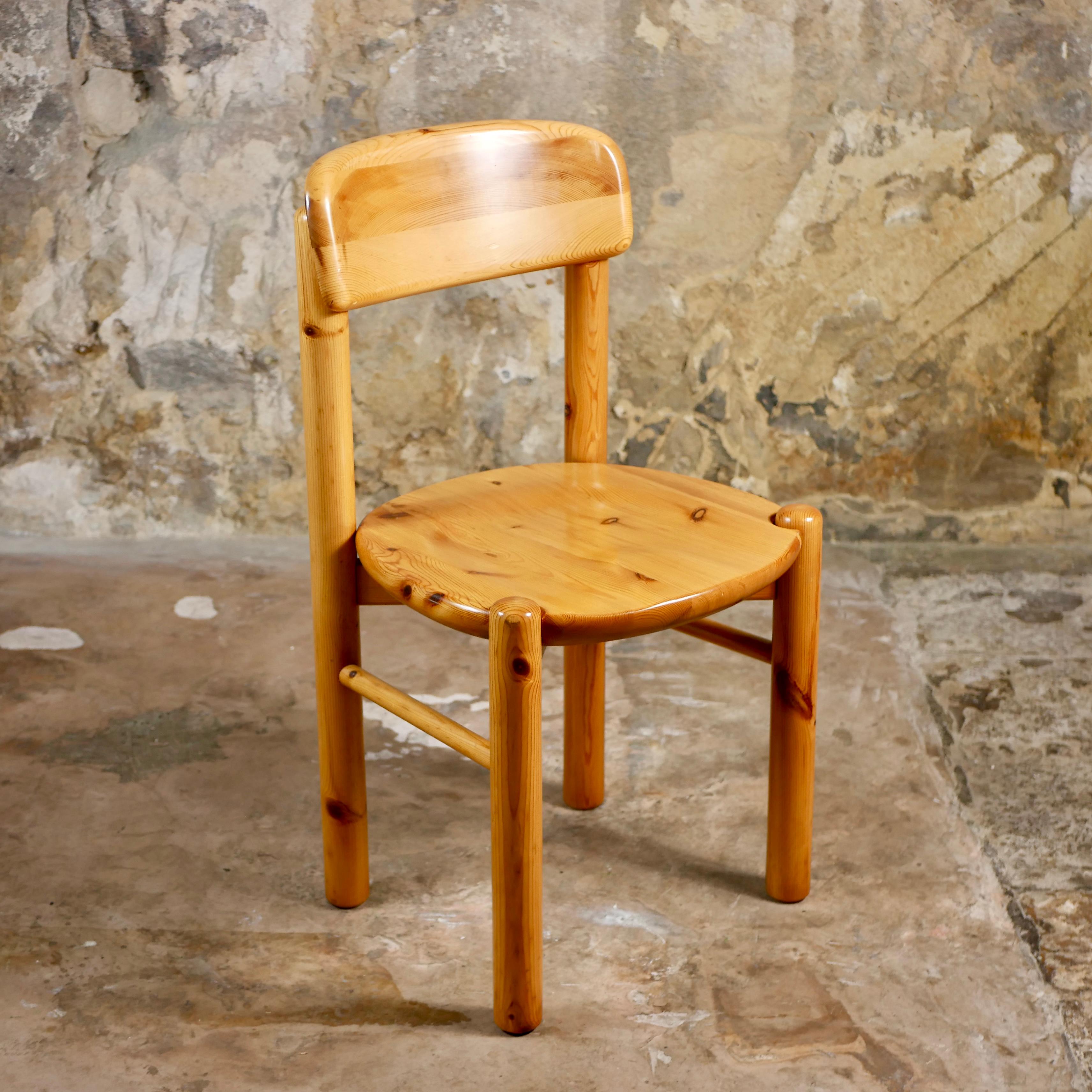 Ensemble de 6 chaises en pin par Rainer Daumiller pour Hirsthals Savvaerk, Danemark, années 1960 en vente 3