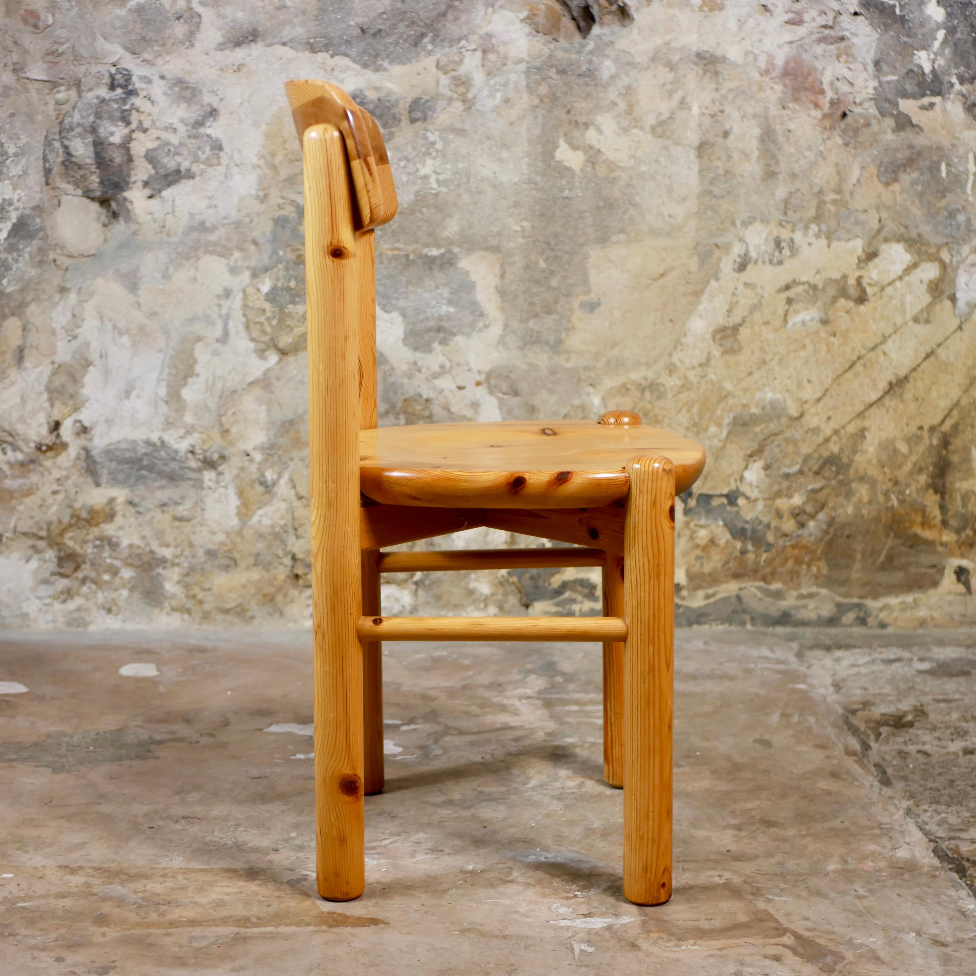 Ensemble de 6 chaises en pin par Rainer Daumiller pour Hirsthals Savvaerk, Danemark, années 1960 en vente 5