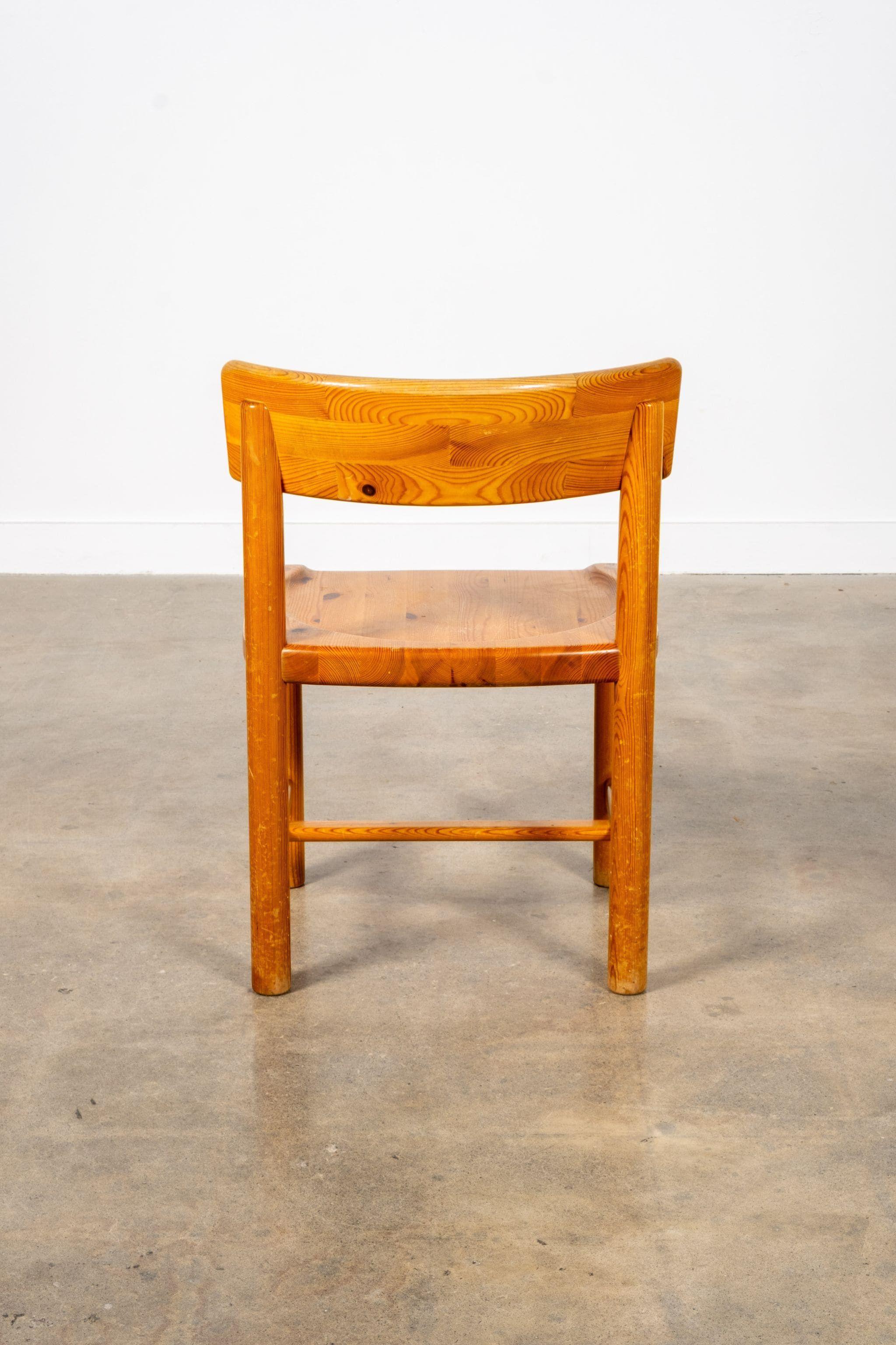 Set of 6 Pine Chairs by Rainer Daumiller In Good Condition For Sale In Toronto, CA