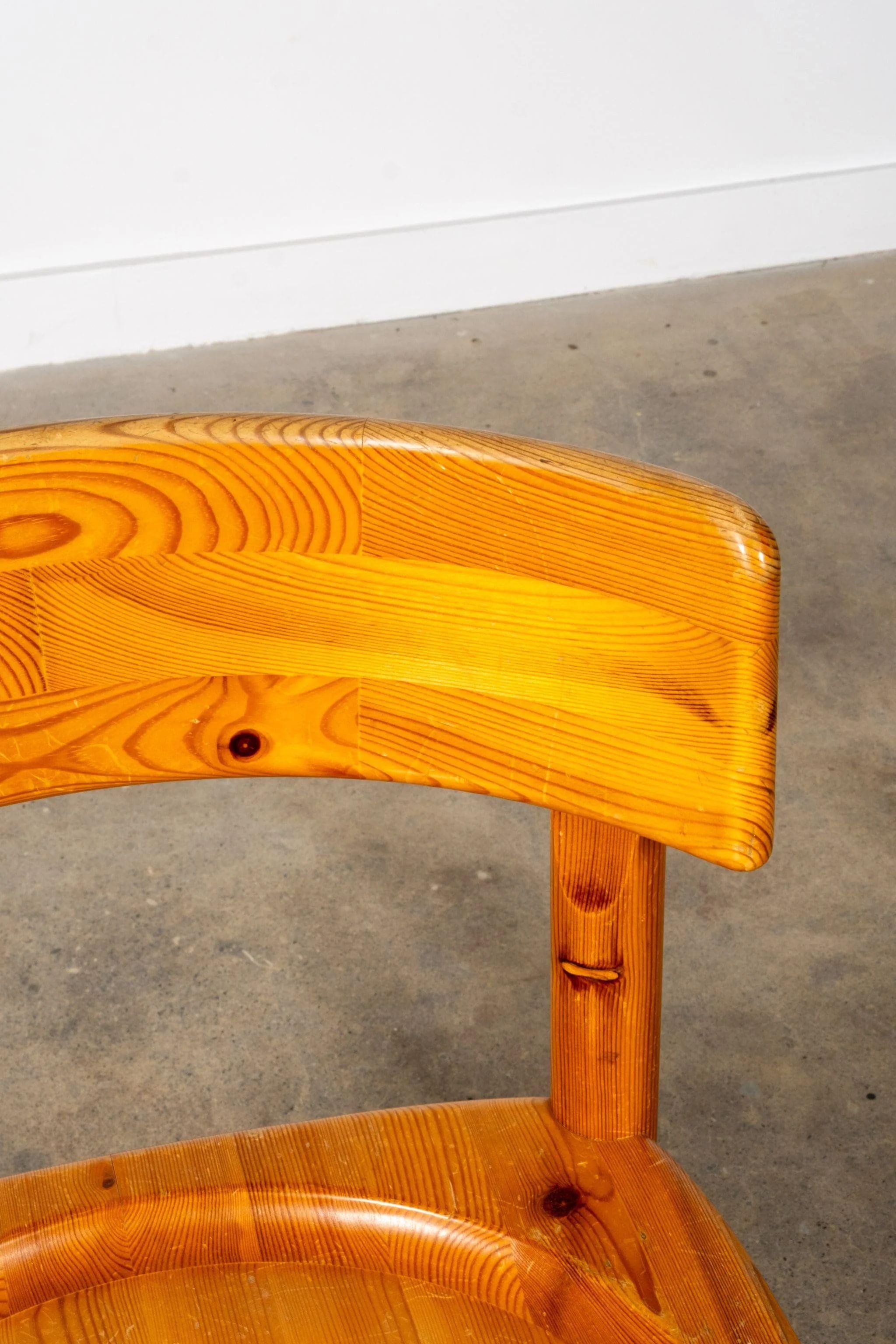 Set of 6 Pine Chairs by Rainer Daumiller For Sale 1