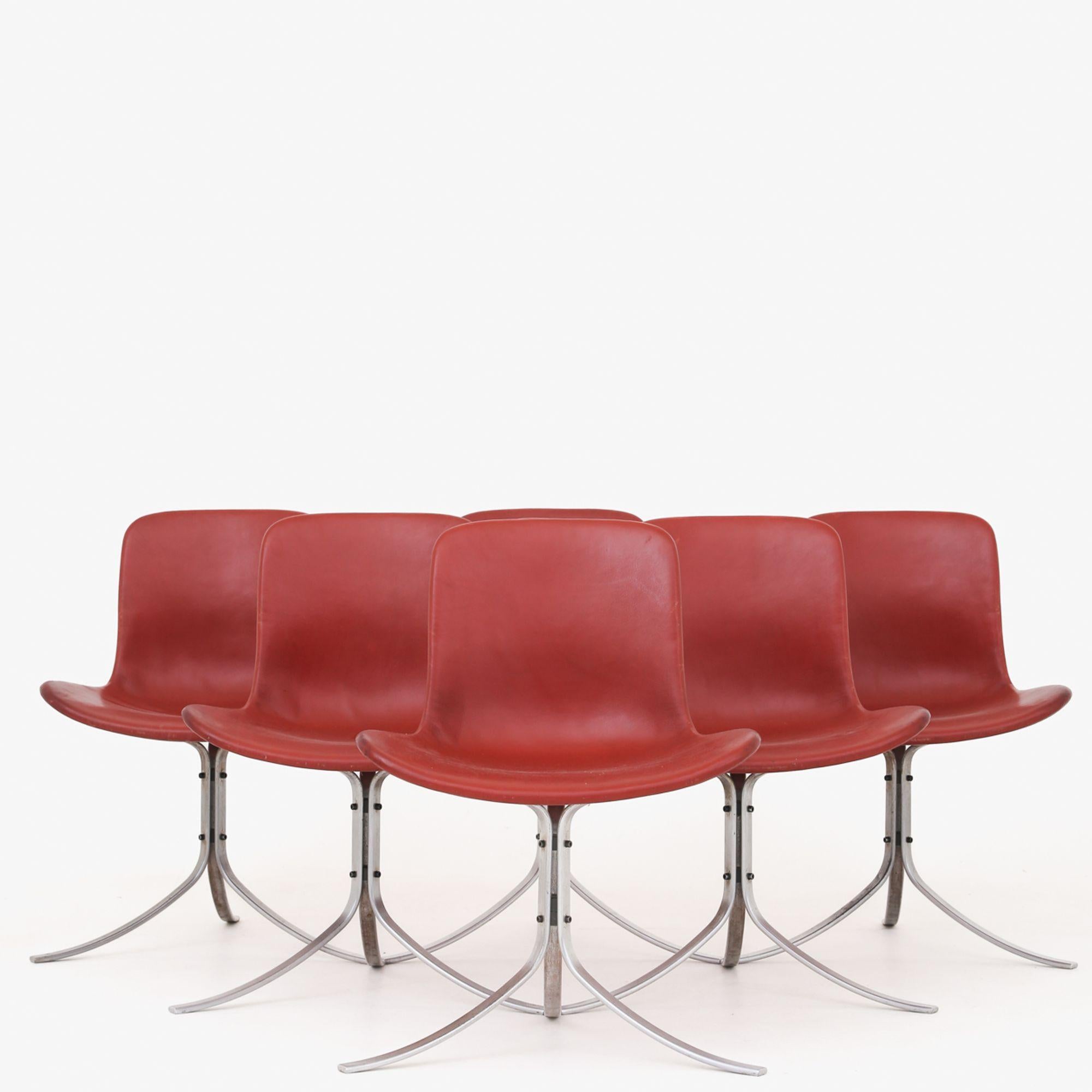 Set of 6 PK 9 Chairs by Poul Kjærholm 1