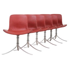 Set of 6 PK 9 Chairs by Poul Kjærholm
