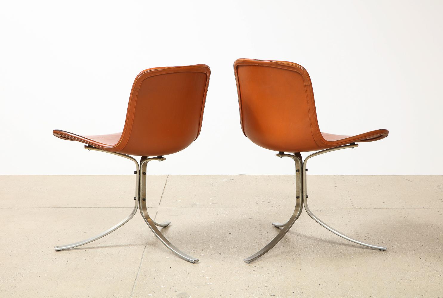 Set of 6 PK9 Chairs by Poul Kjaerholm In Good Condition In New York, NY