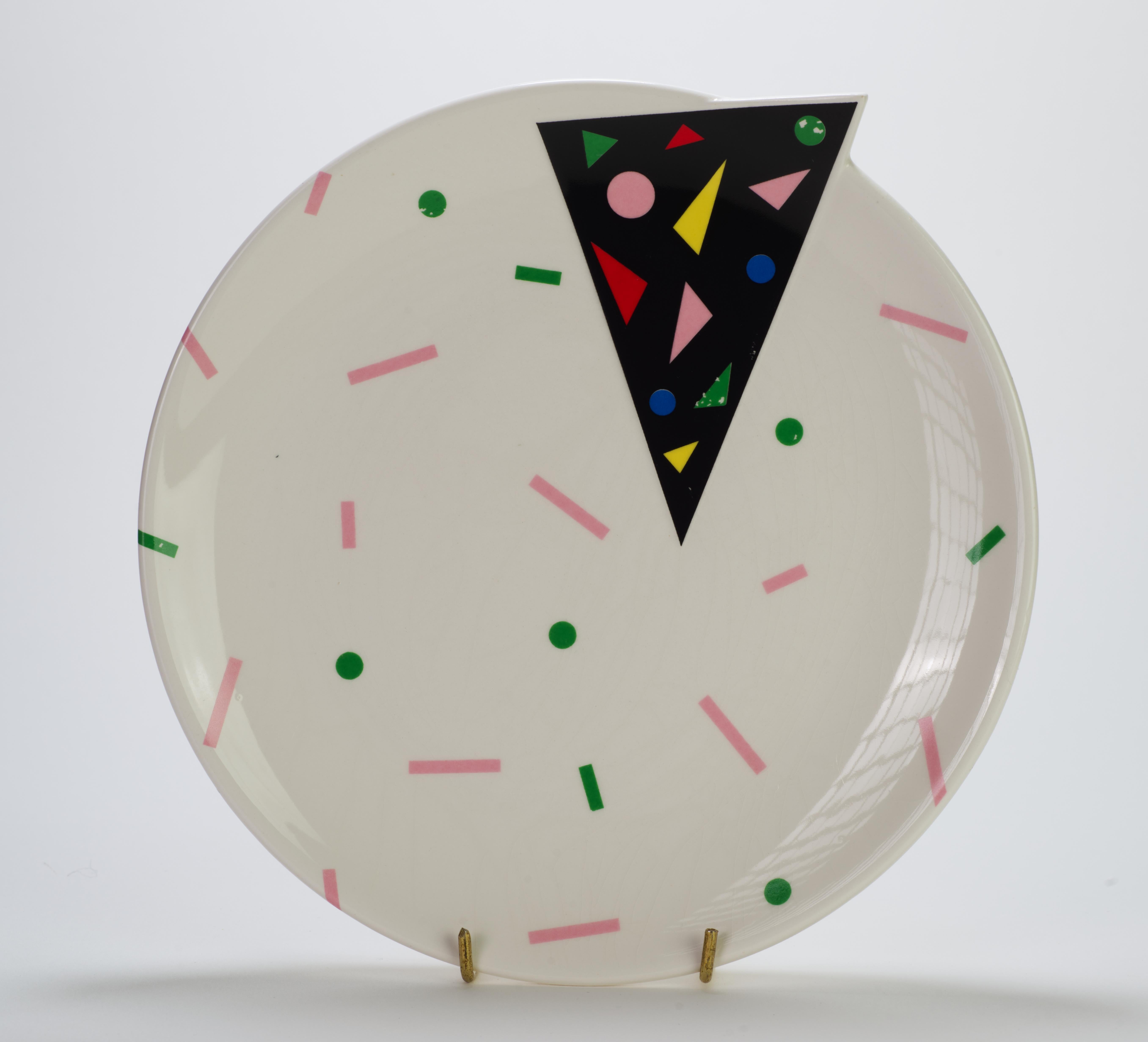Juego de 6 Platos Fujumori para Kato Kogei Japón Alpha 3 Postmoderno Memphis Años 80 en Bueno estado para la venta en Clifton Springs, NY