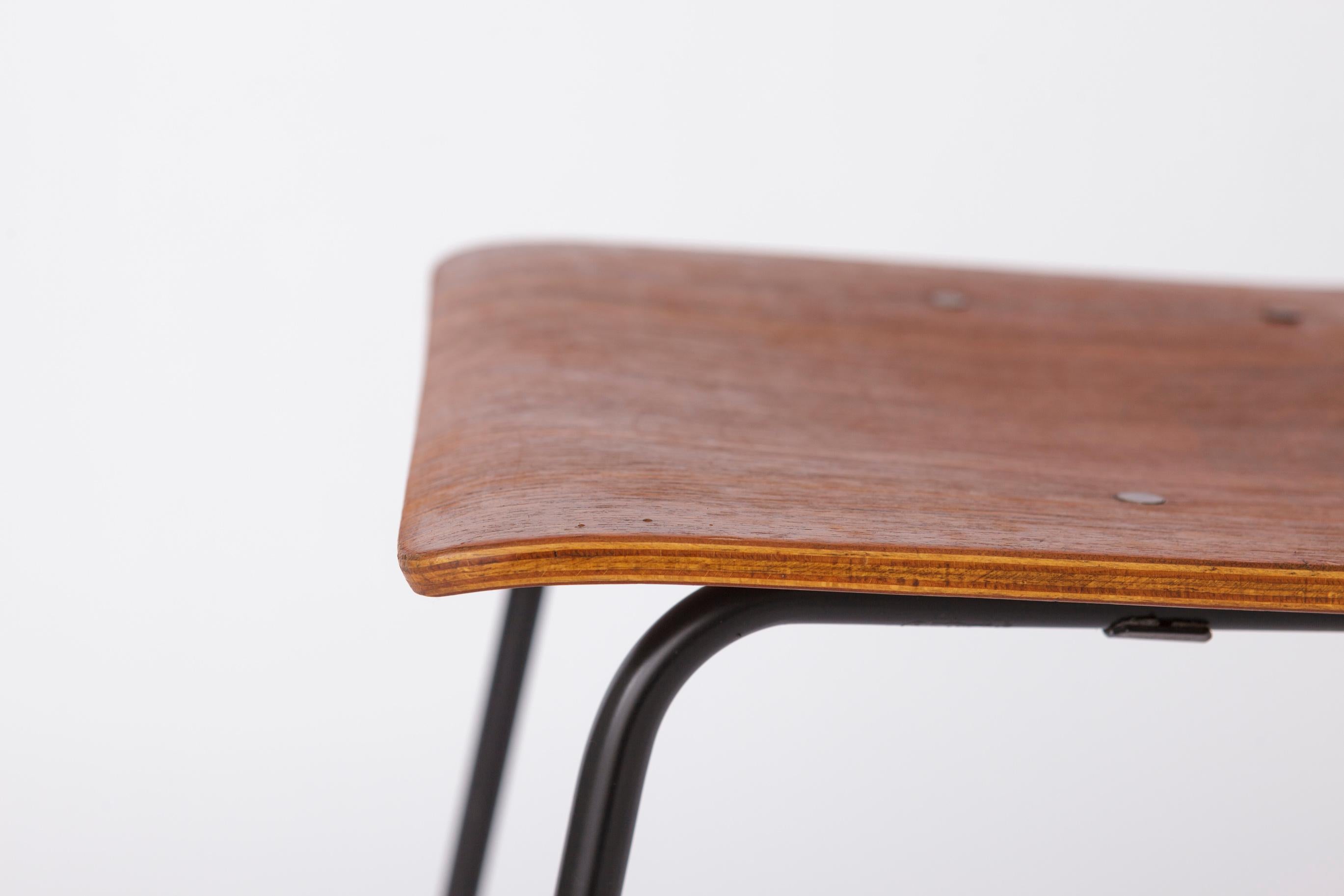 Set of 6 Plywood Vintage Chairs 1960s - German Design For Sale 1