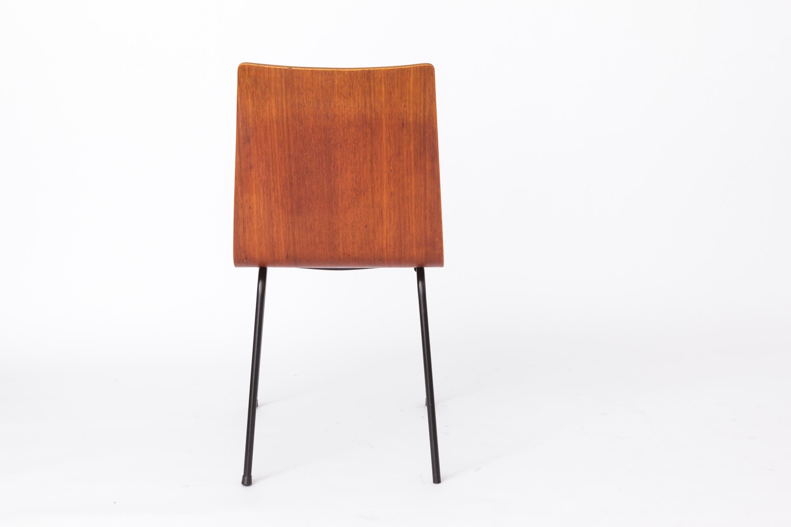 Set of 6 Plywood Vintage Chairs 1960s - German Design For Sale 2
