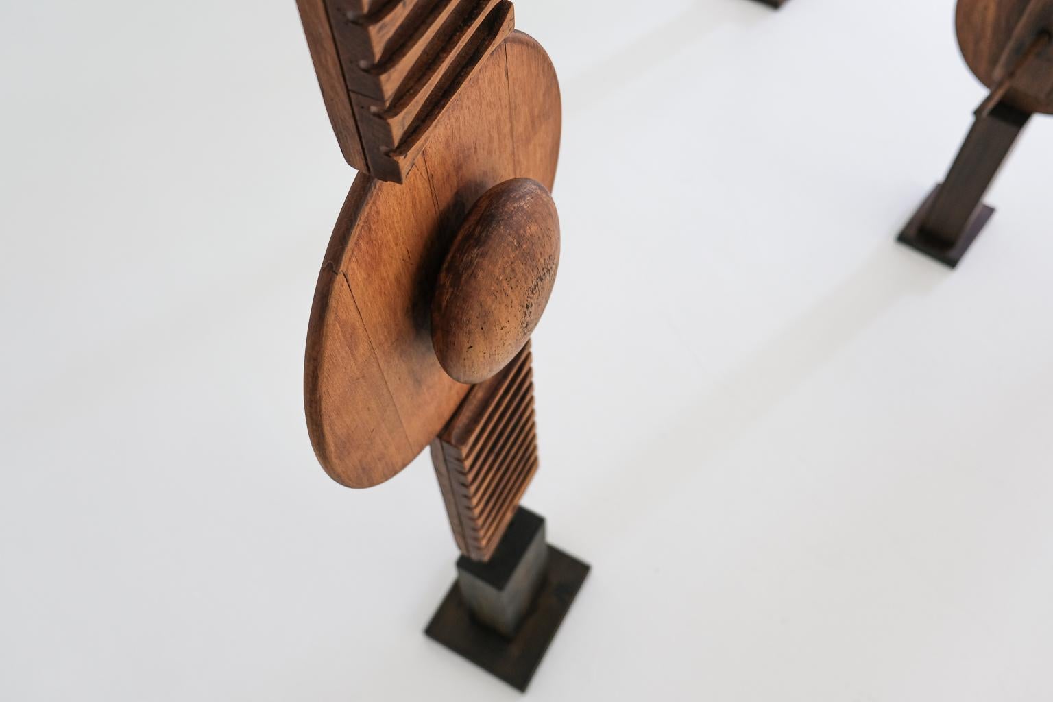 Ensemble de 6 sculptures de l'artiste allemand Rolf Hans 1
