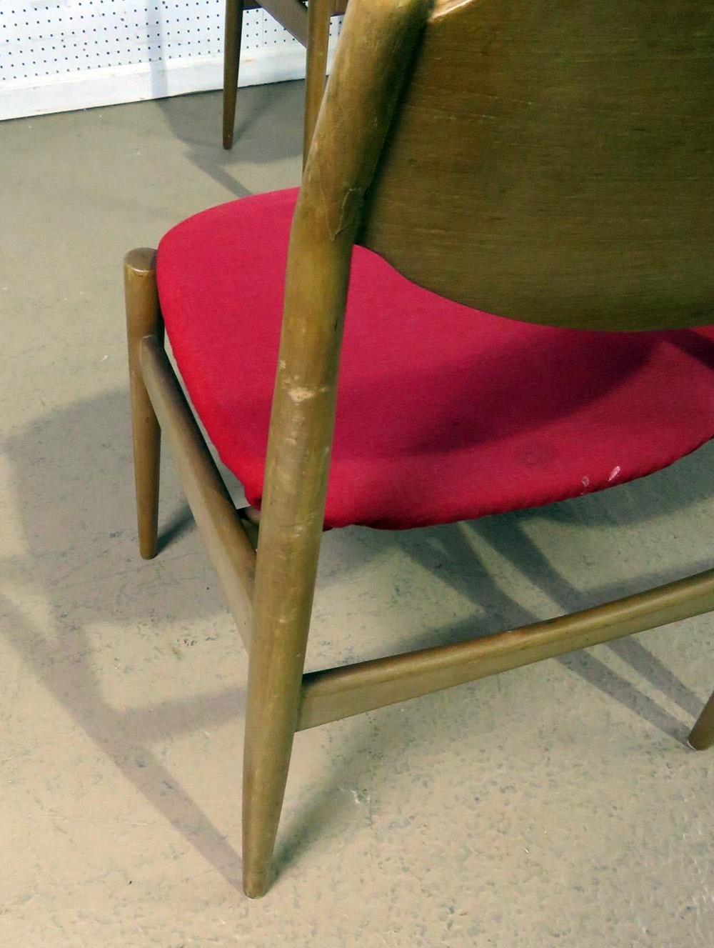 Italian Set of 6 Ponte S. Pietro Teak Mid-Century Modern Dining Chairs