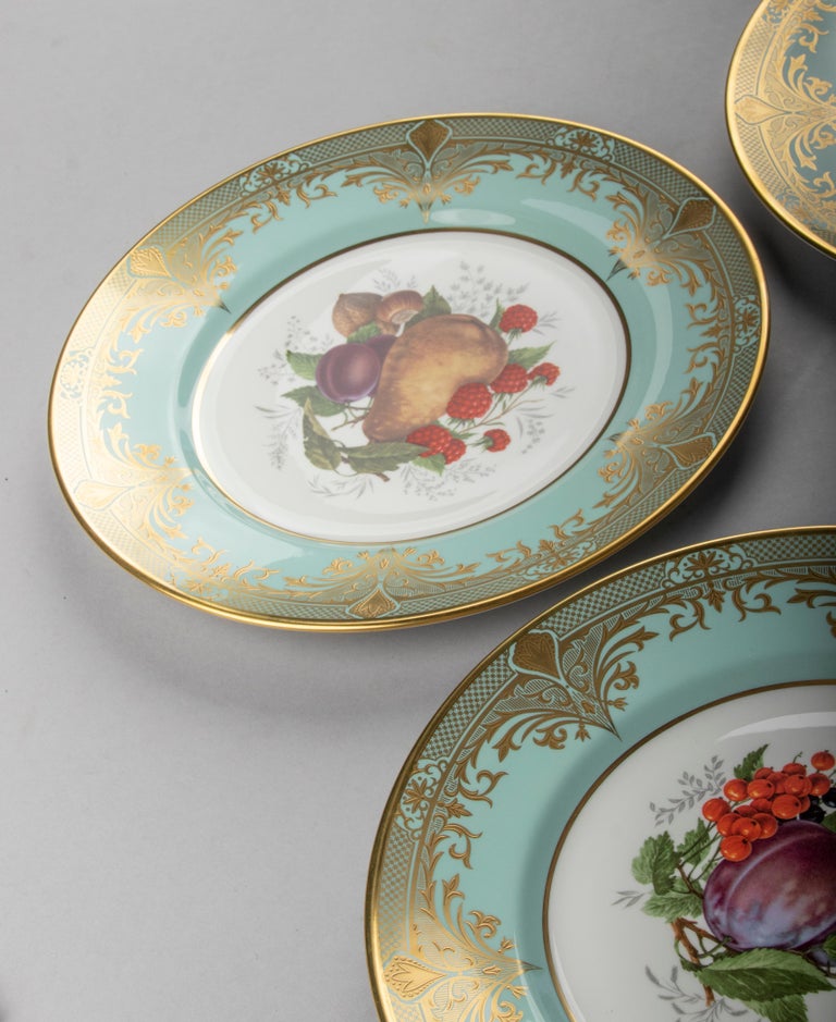 Set of 6 Porcelain Dinner Plates by Caverswall at 1stDibs