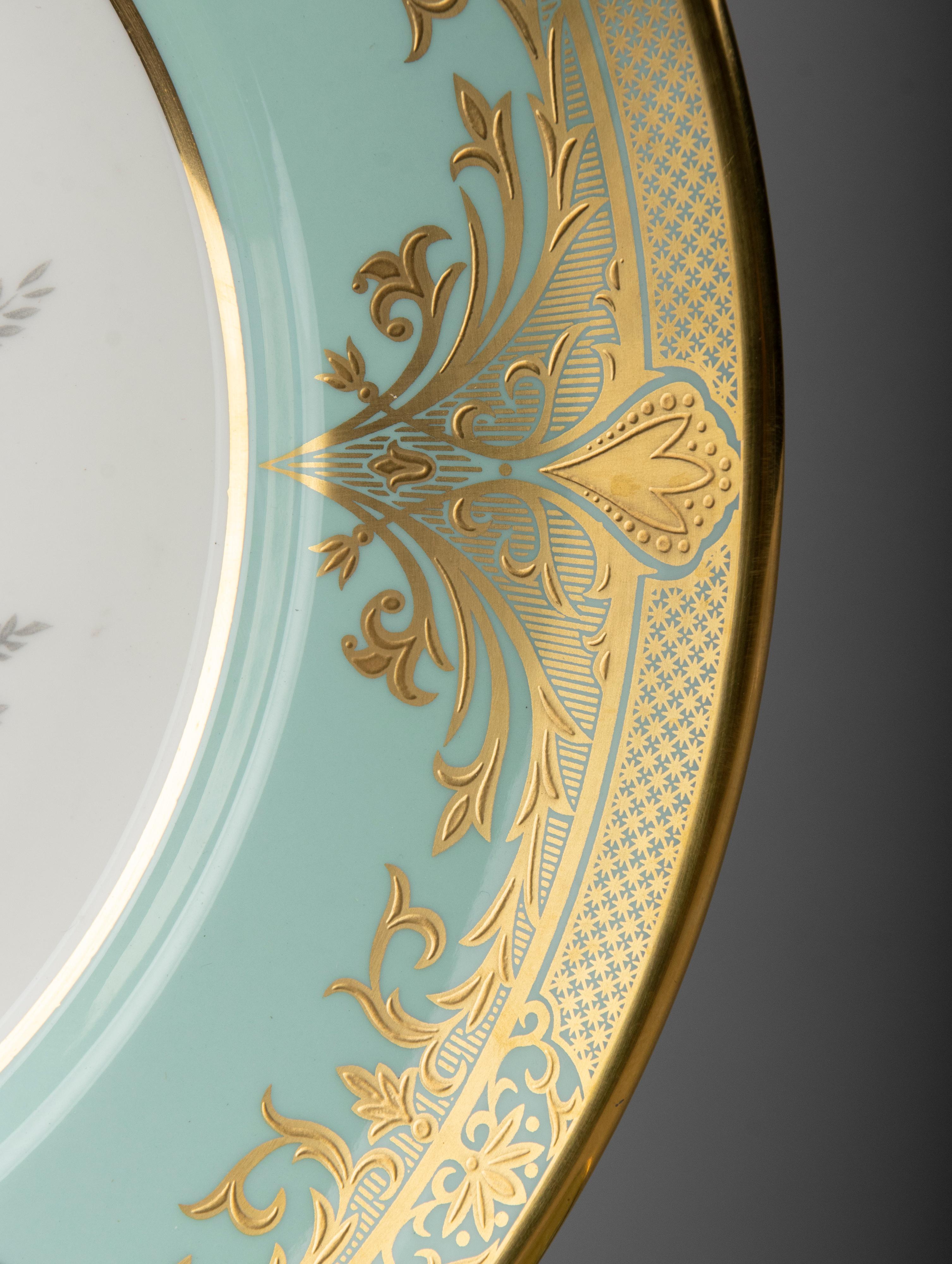 Set of 6 Porcelain Dinner Plates by Caverswall 5