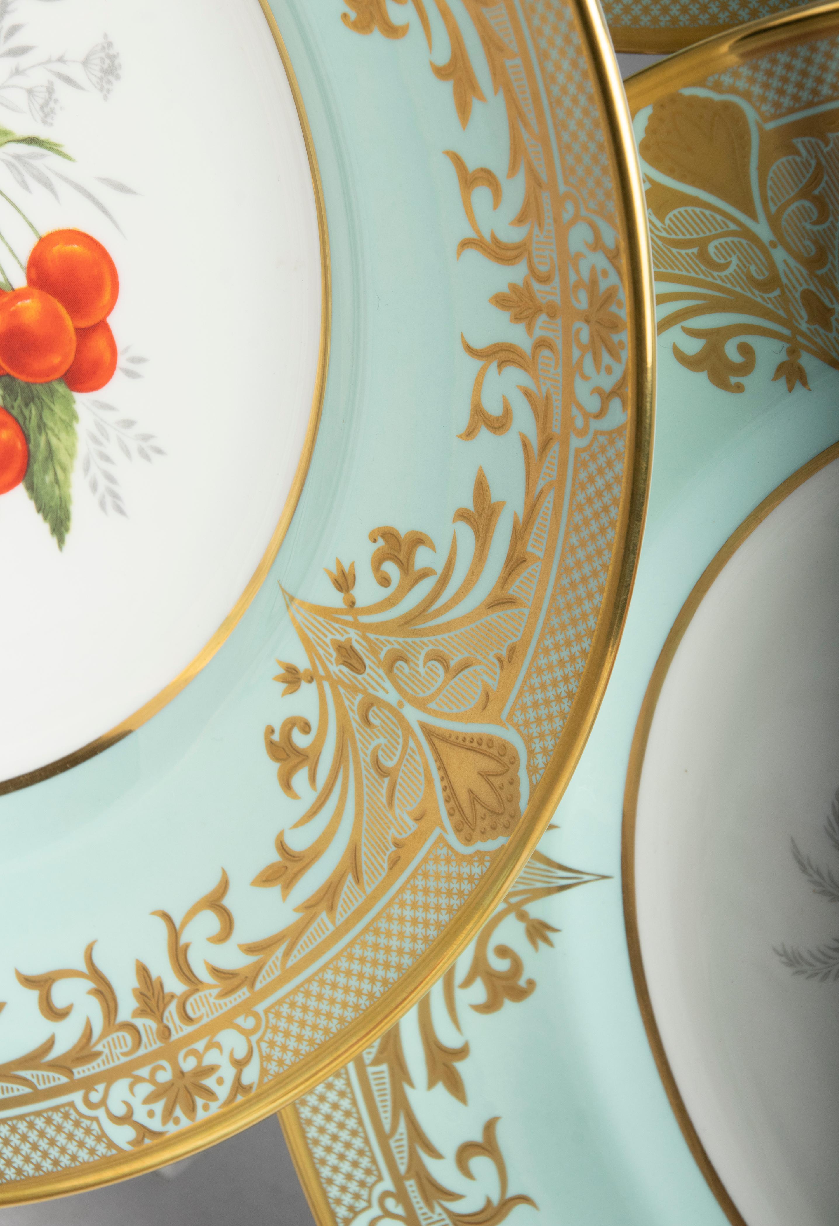 Set of 6 Porcelain Dinner Plates by Caverswall 1