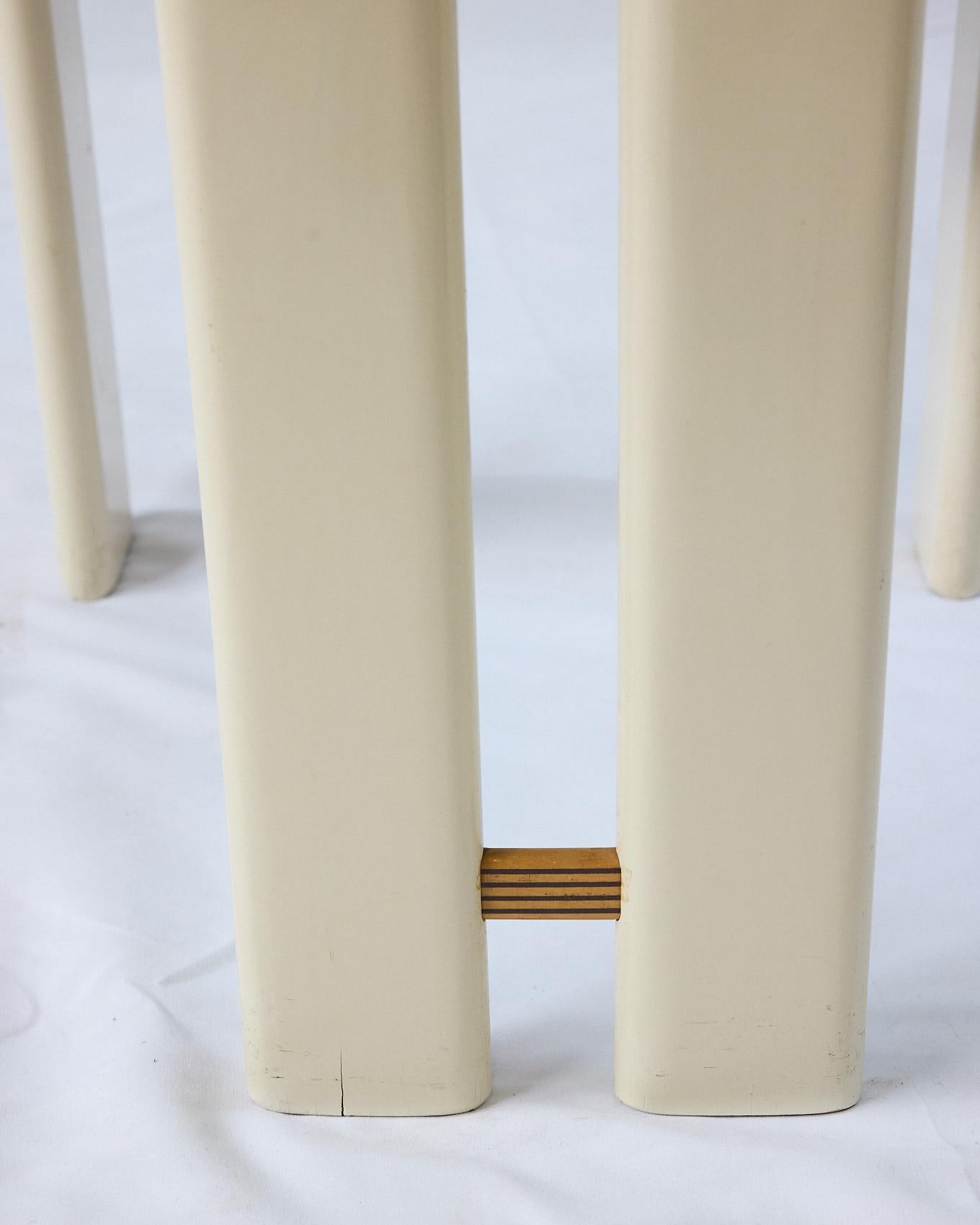Ensemble de 6 chaises de salle à manger postmodernes Pierre Cardin, vers 1980 en vente 4