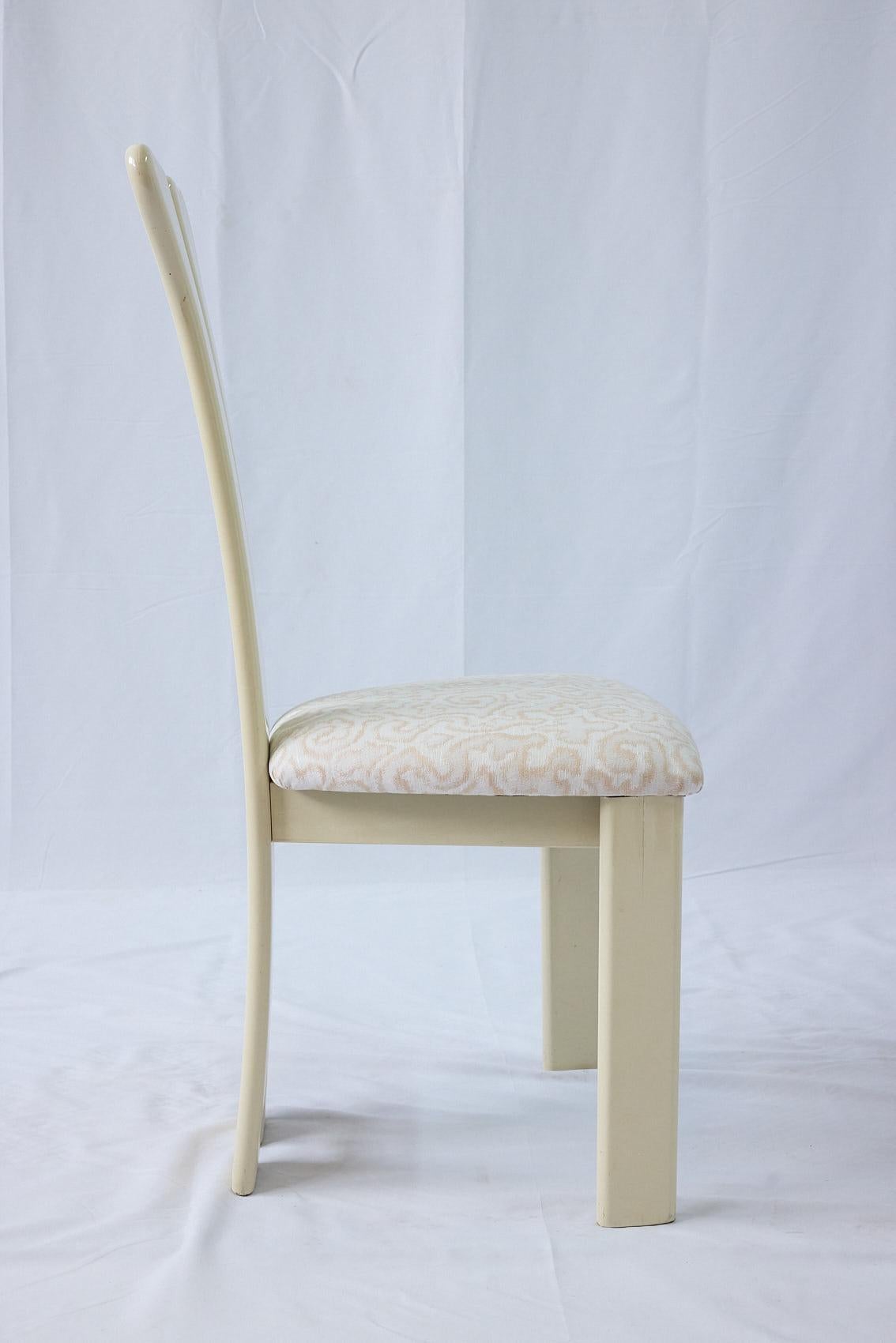 Ensemble de 6 chaises de salle à manger postmodernes Pierre Cardin, vers 1980 en vente 9