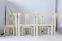 Set of 6 Post-Modern Pierre Cardin Dining Chairs, Circa 1980s