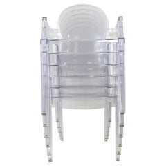 Set of 6 Postmodern Acrylic Ghost Chairs