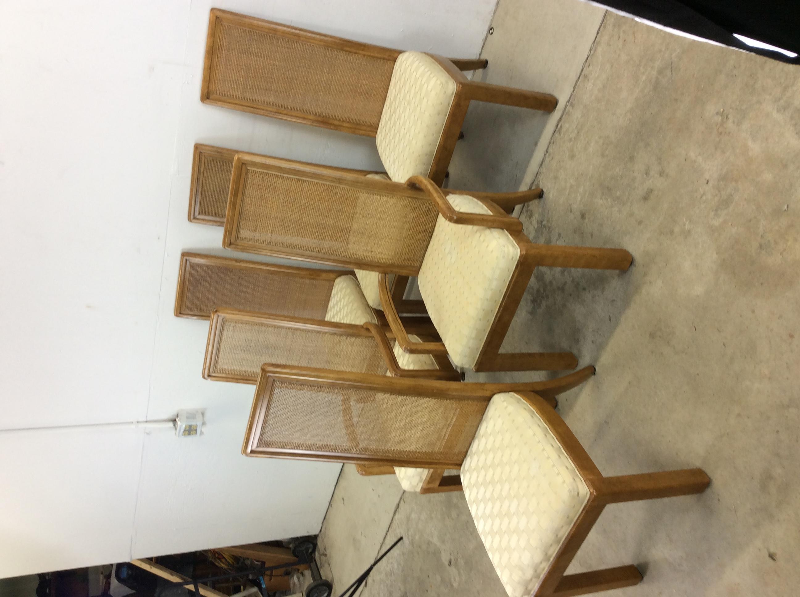 tall cane back dining chairs