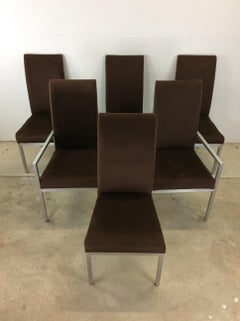 Set of 6 Postmodern Dining Chairs by Milo Baughman for Thayer Coggin