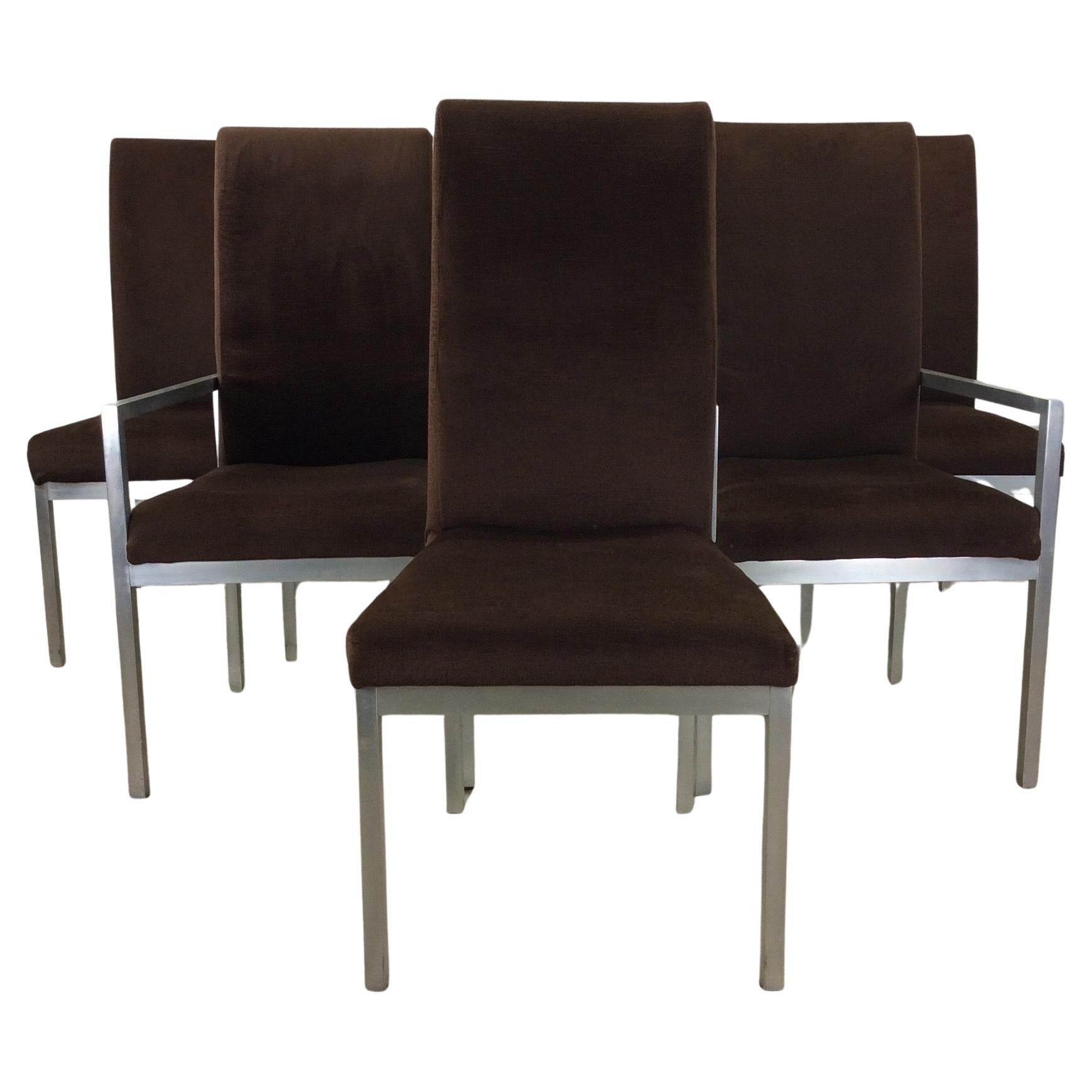 Set of 6 Postmodern Dining Chairs by Milo Baughman for Thayer Coggin