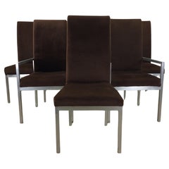 Set of 6 Postmodern Dining Chairs by Milo Baughman for Thayer Coggin