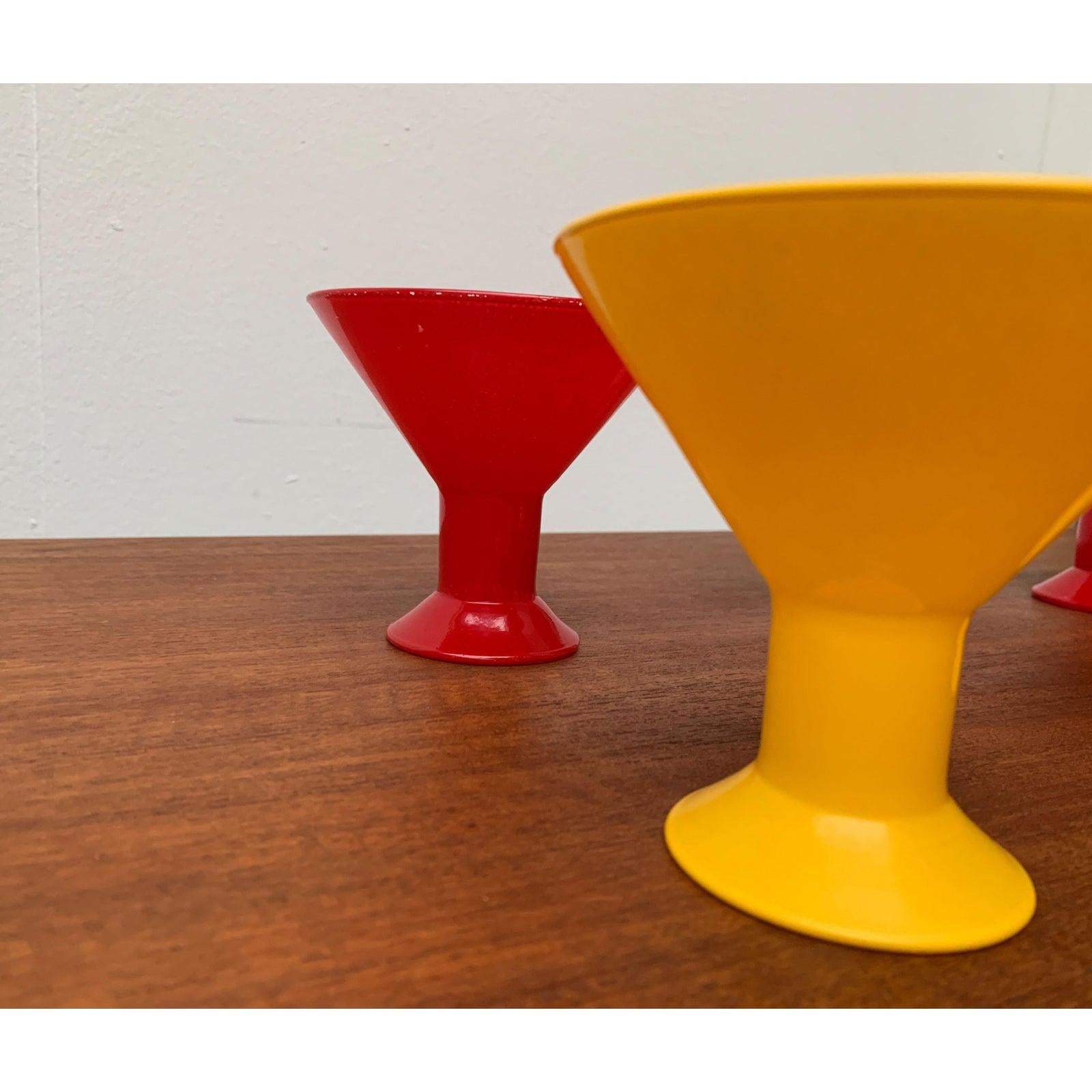 Set of 6 Postmodern Glass Bowls from Joy For Sale 5