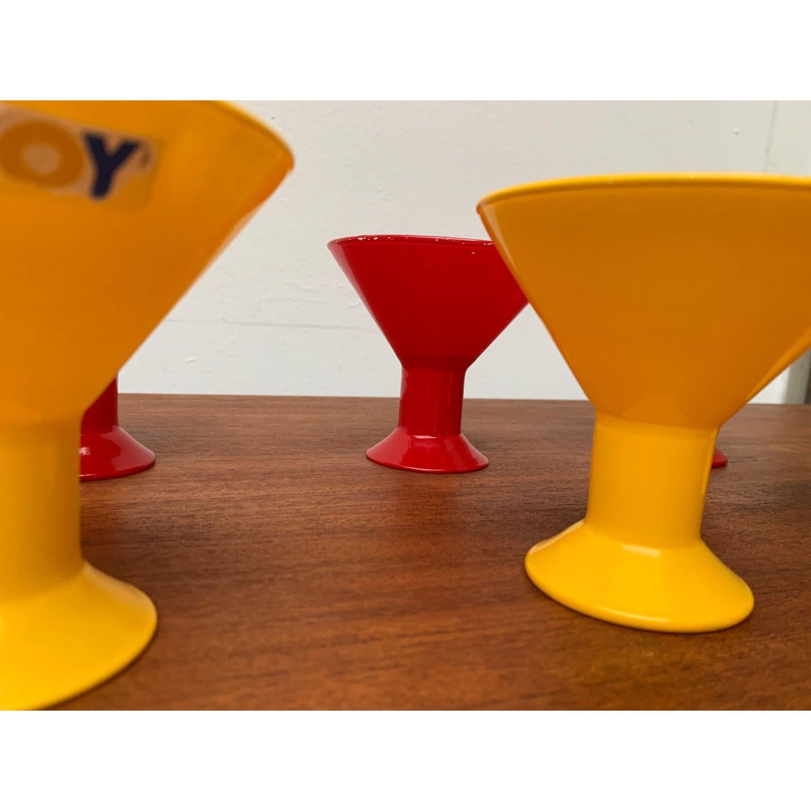 Set of 6 Postmodern Glass Bowls from Joy For Sale 7