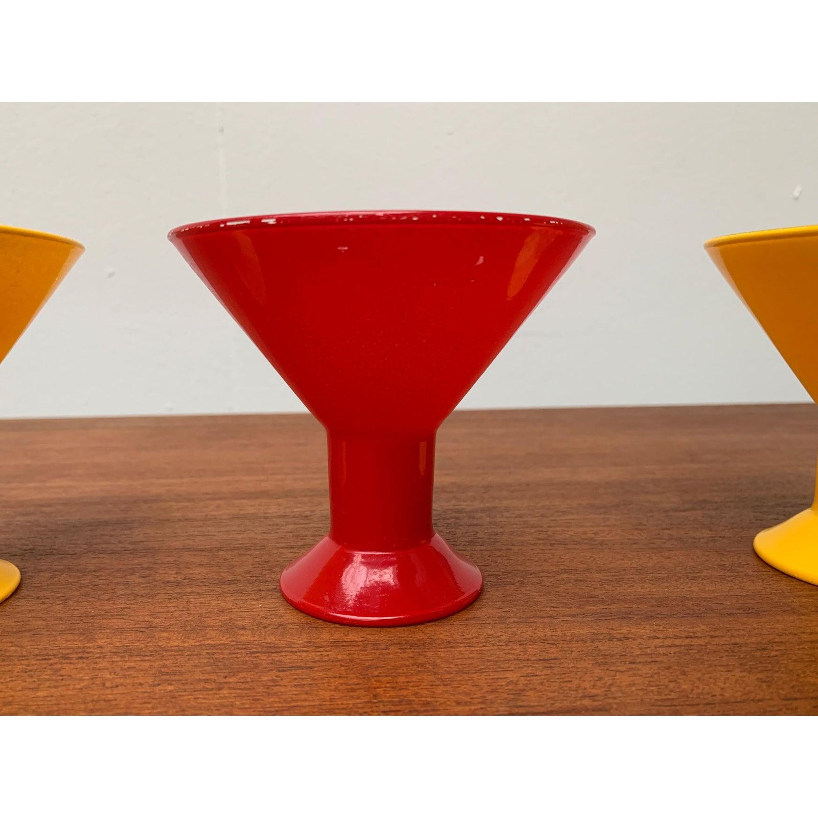 Set of 6 Postmodern Glass Bowls from Joy For Sale 2