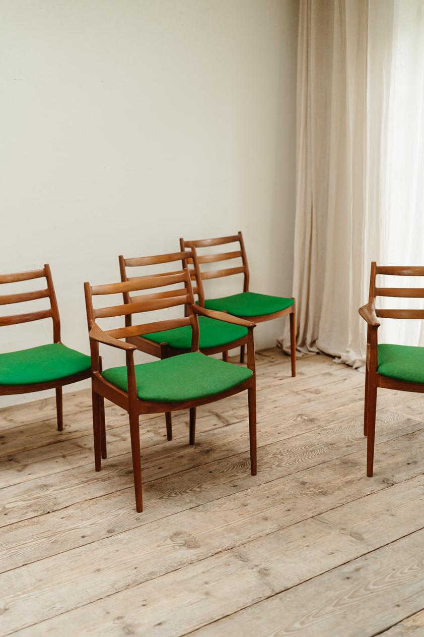 Set of 6 Poul Cadovius Dining Chairs for Cado, Denmark, 1959 In Good Condition For Sale In Brecht, BE