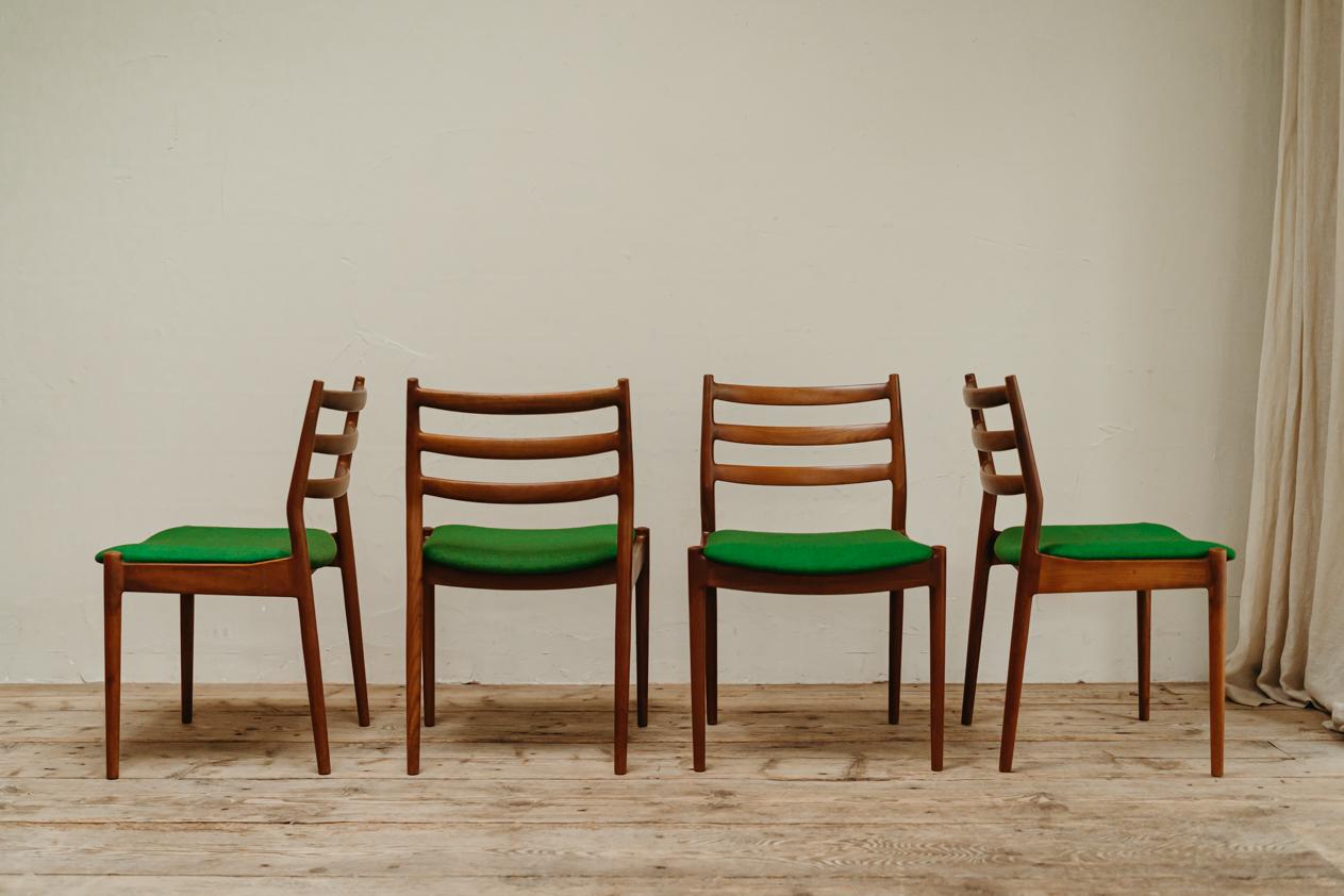 20th Century Set of 6 Poul Cadovius Dining Chairs for Cado, Denmark, 1959 For Sale