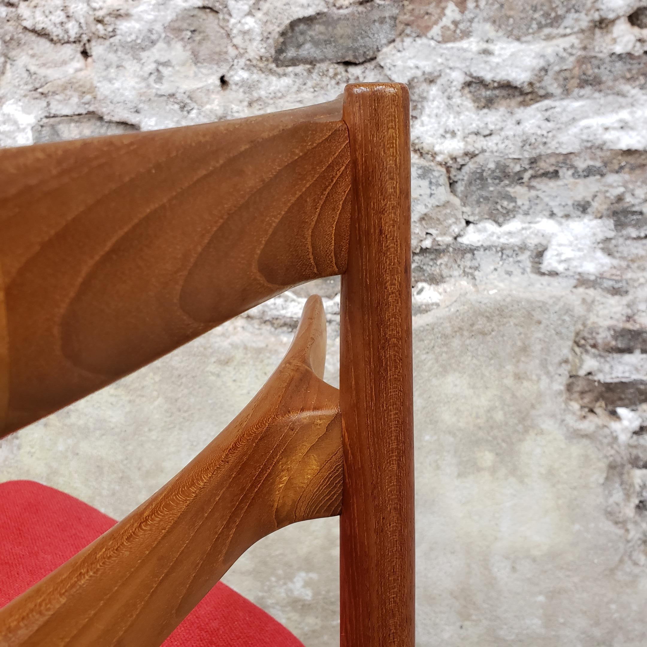 Set of 6 Poul Hundevad Model 30 Danish Teak Dining Chairs 3