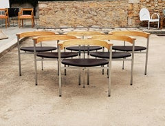 Set of 6 Poul Kjærholm Pk11 for E. Kold Christensen, 1957
