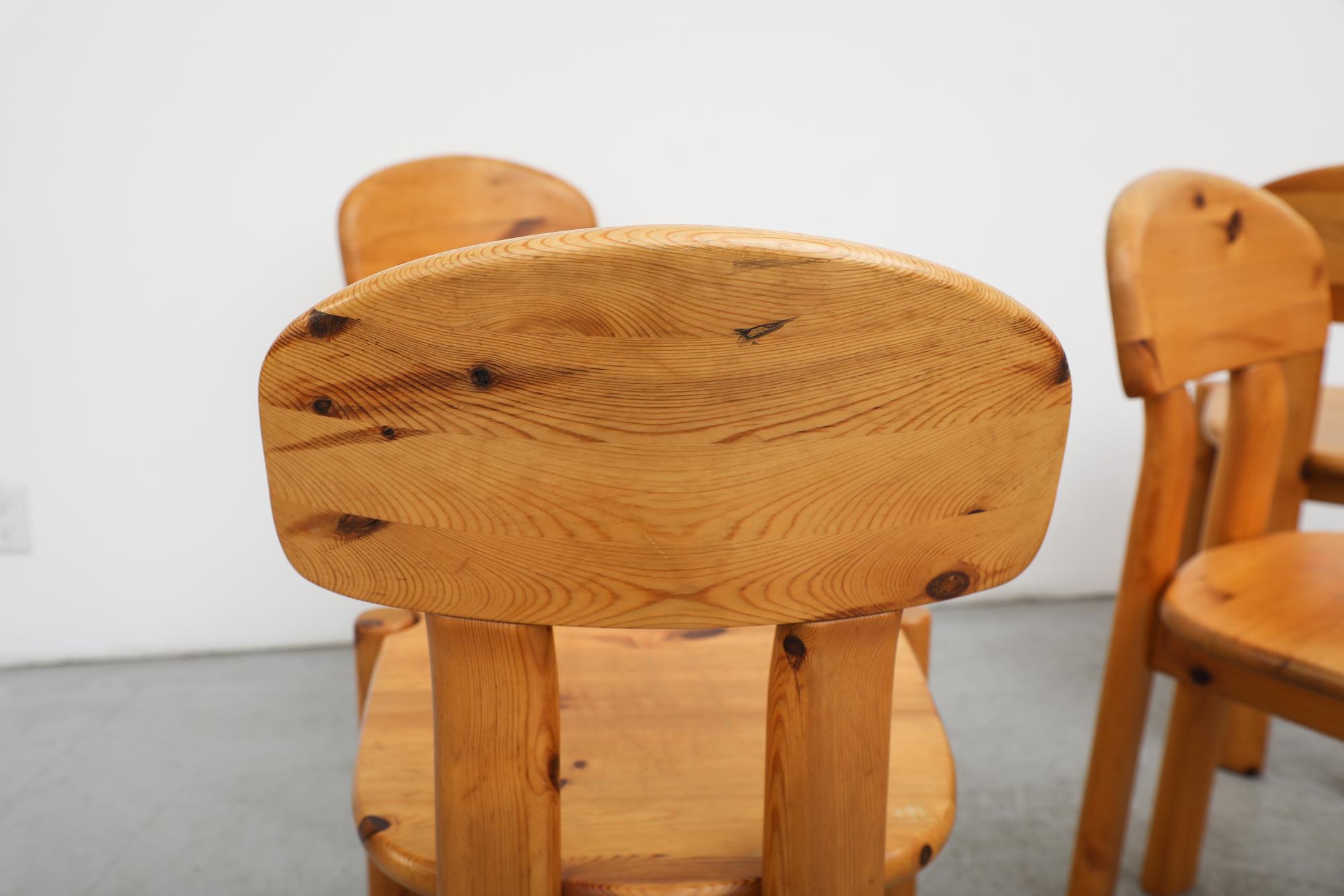 Set of 6 Rainer Daumiller (attr) Pine Dining Chairs 12