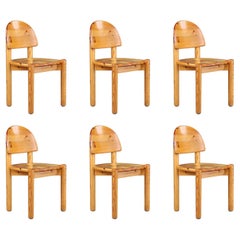 Ensemble de 6 chaises de salle à manger Rainer Daumiller en pin massif pour Hirtshals Sawmill 1970