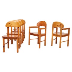 Set of 6 Rainer Daumiller Pine Dining Chairs