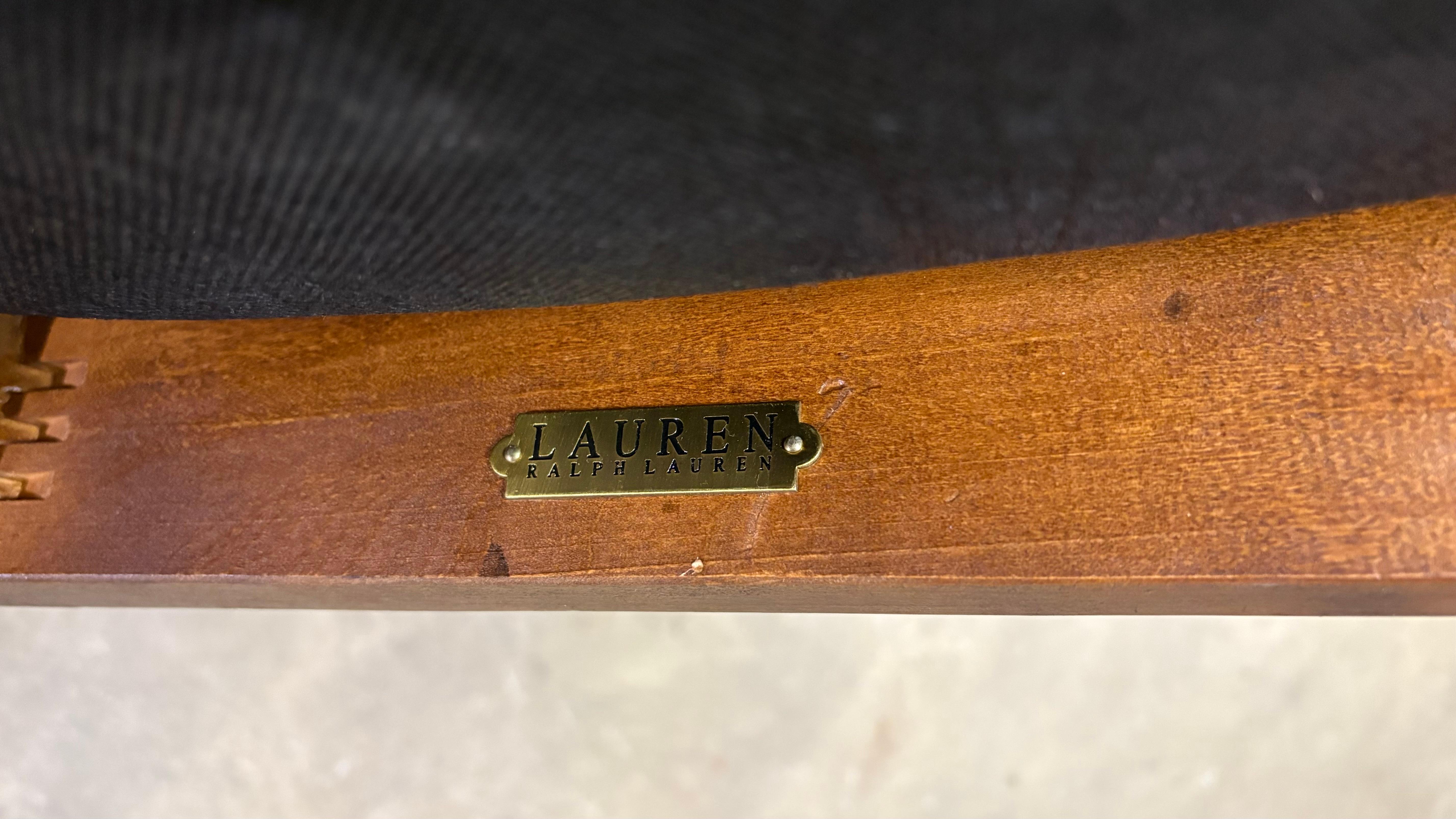 Set of 6 Ralph Lauren Louis XVI Leather Dining Chairs For Sale 1