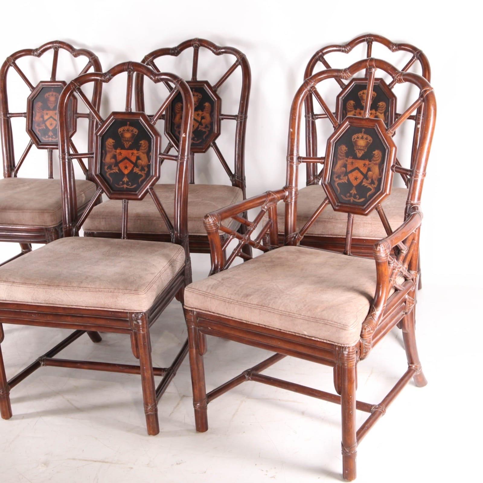Ensemble de 6 chaises en rotin Bon état - En vente à Isle Sur Sorgue, FR