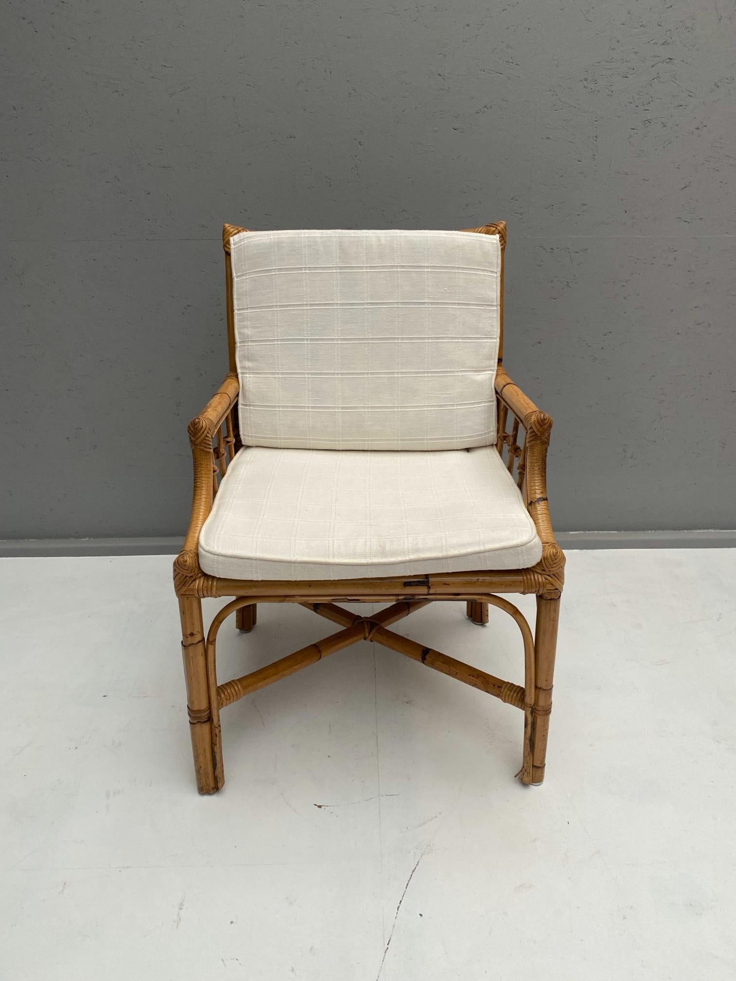 Set of 6 Rattan Chairs For Sale at 1stDibs