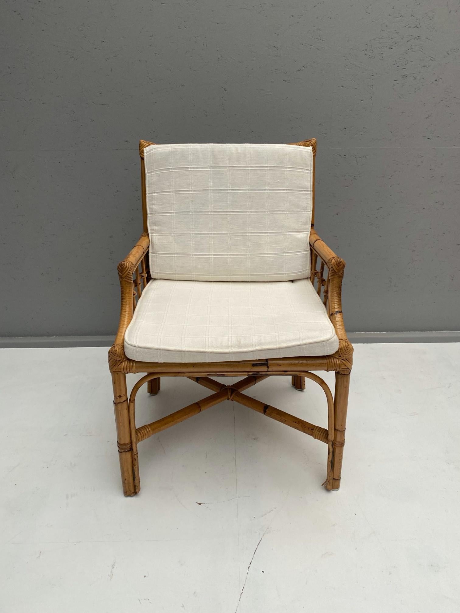 Set of 6 Rattan Chairs 1