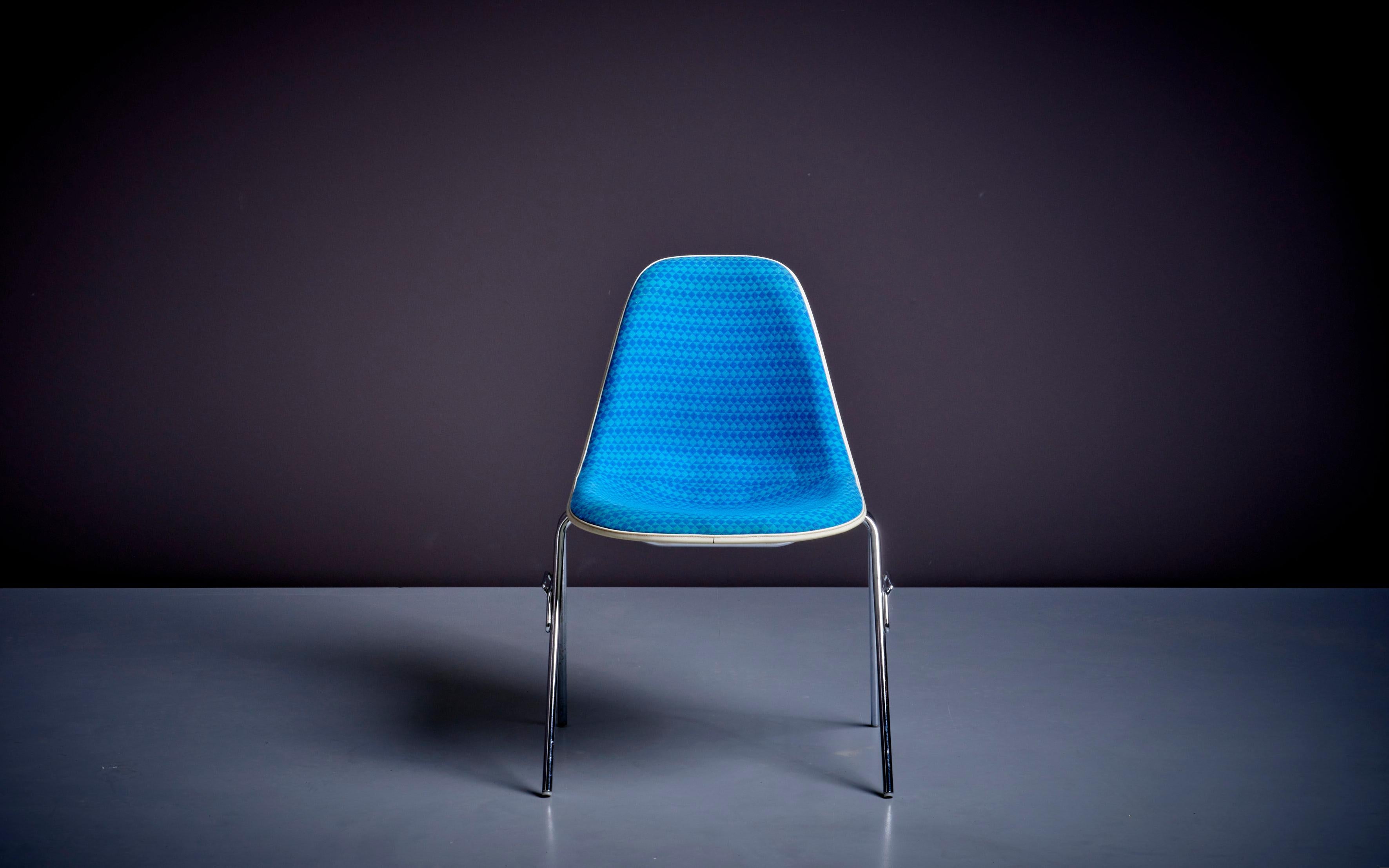 Fin du 20e siècle Ensemble de 6 chaises d'appoint Ray & Charles Eames en Alexander Girard pour Herman Miller en vente