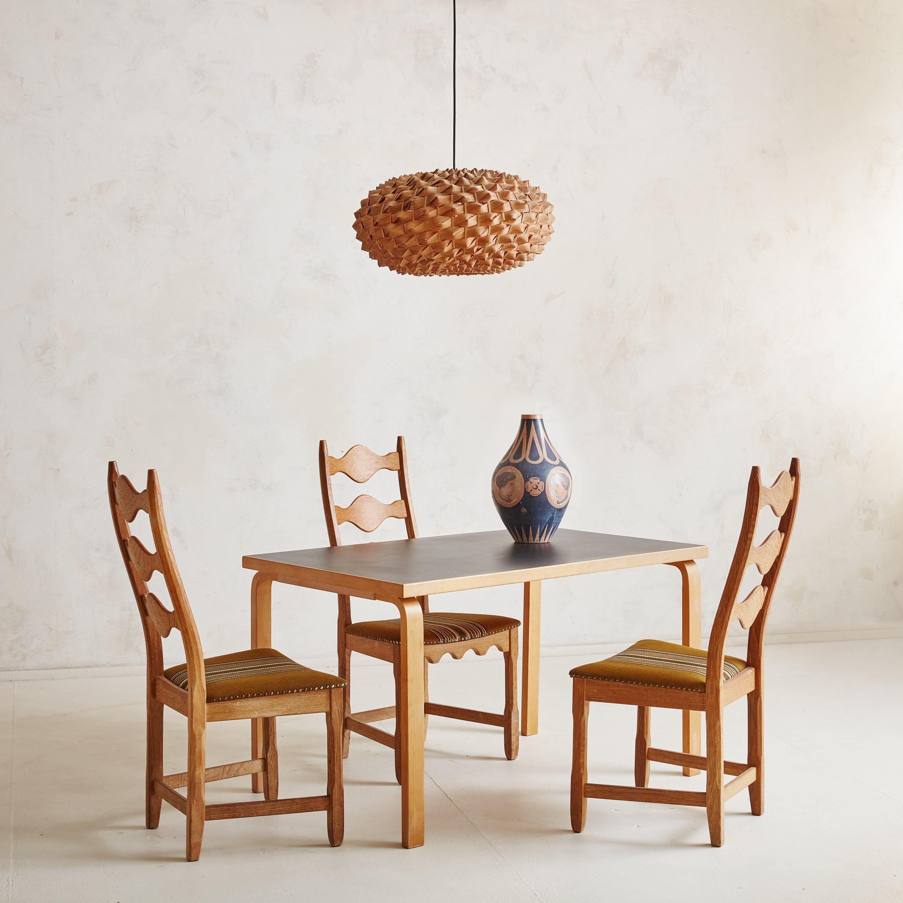 Un raro set di 6 sedie da pranzo moderne danesi 