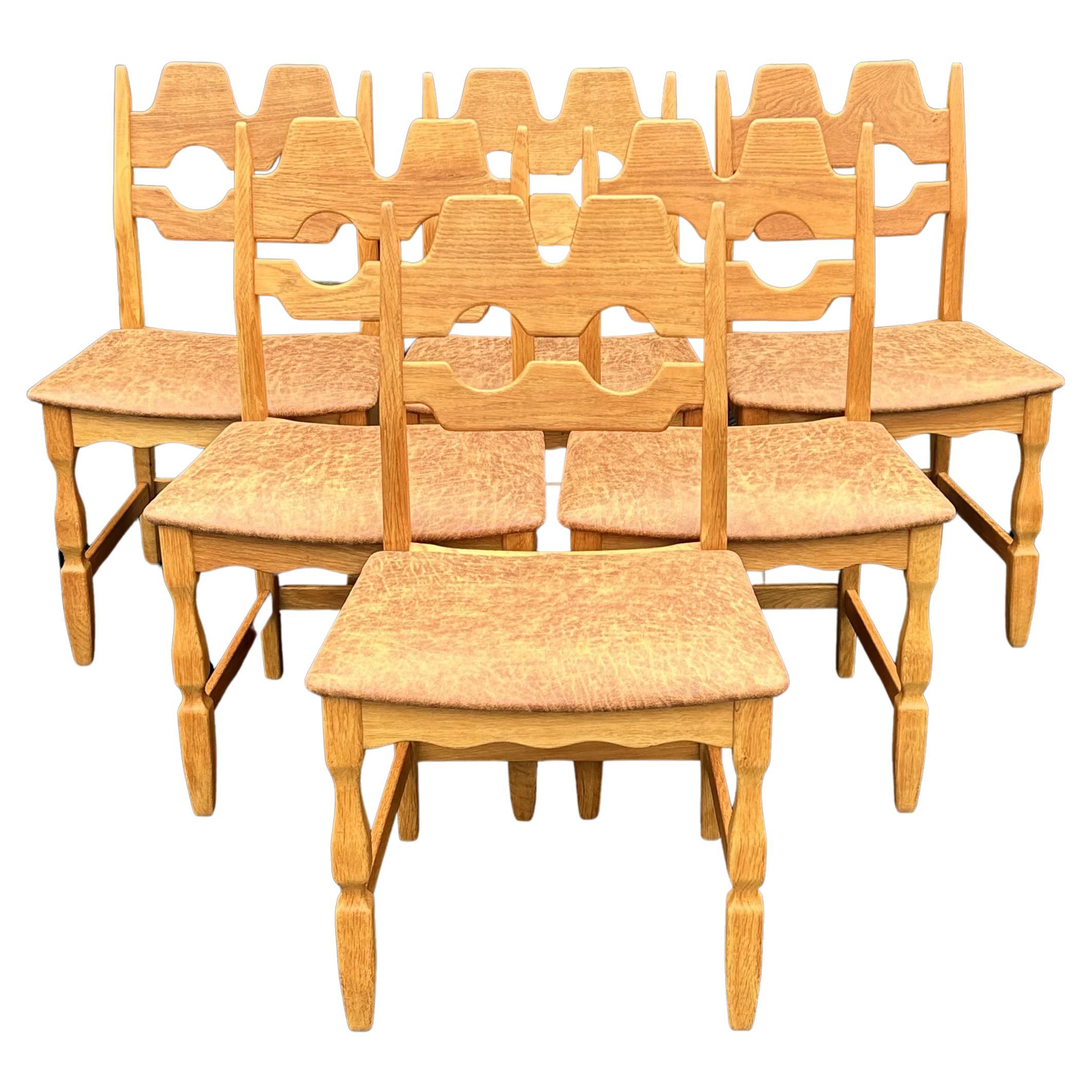Set of 6 Razor Dining Chairs by Henning Kjaernulf