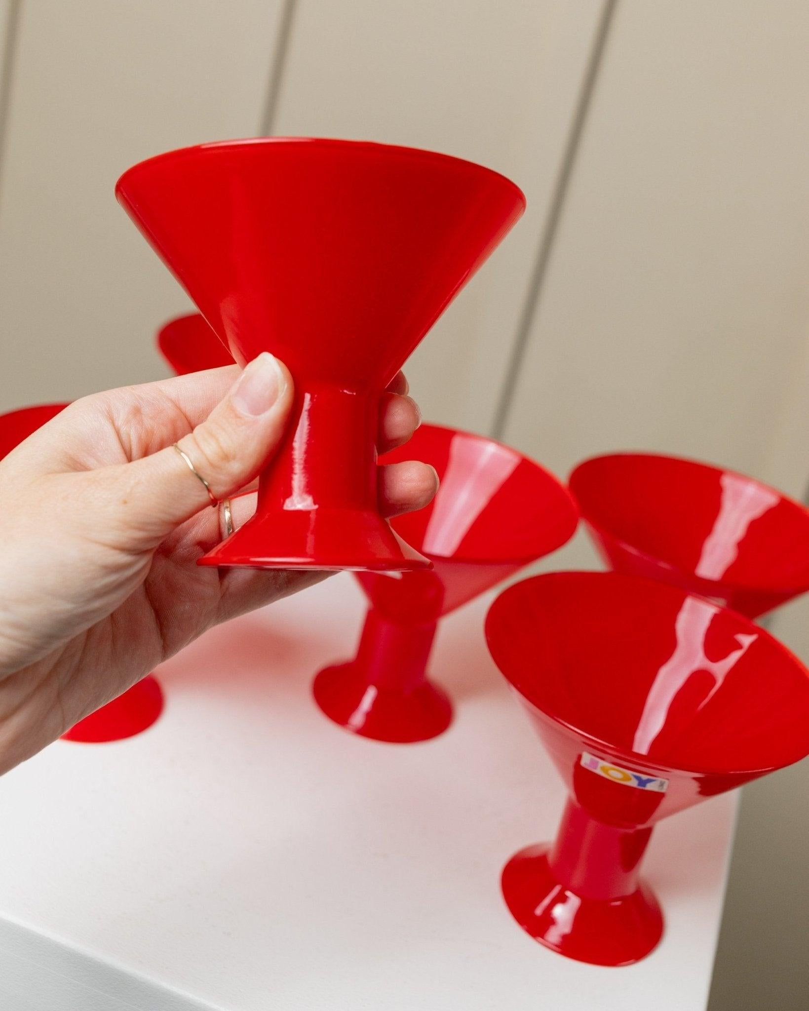 Ensemble de 6 verres à boire rouges Vintage - Joy by Leonardo, 1980 en vente 5