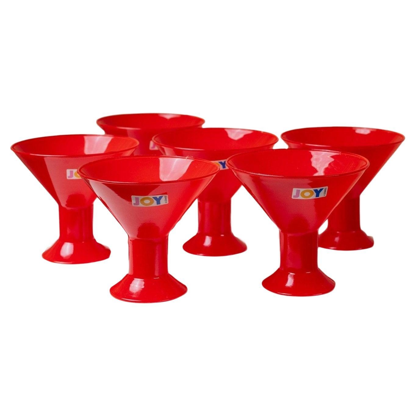 6 verres à boire rouges vintage - Joy by Leonardo - Postmodern Memphis Style - 1980 Italian Vintage Glassware - Bold Glass, Retro Gift Idea

Apportez une touche de couleur vibrante à votre intérieur avec ce superbe ensemble de 6 verres à boire