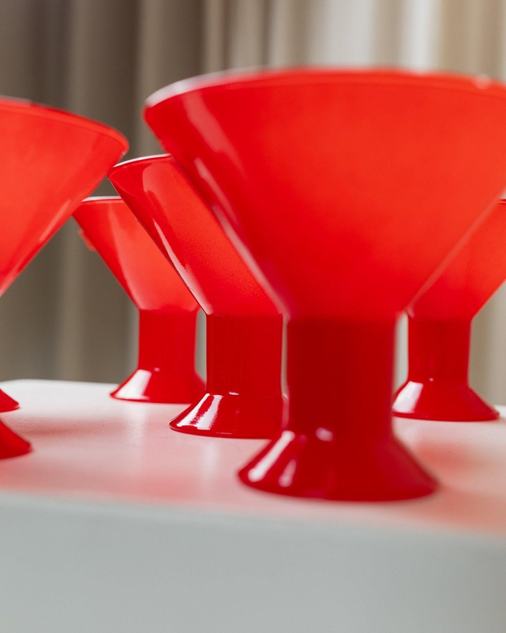 Ensemble de 6 verres à boire rouges Vintage - Joy by Leonardo, 1980 en vente 2