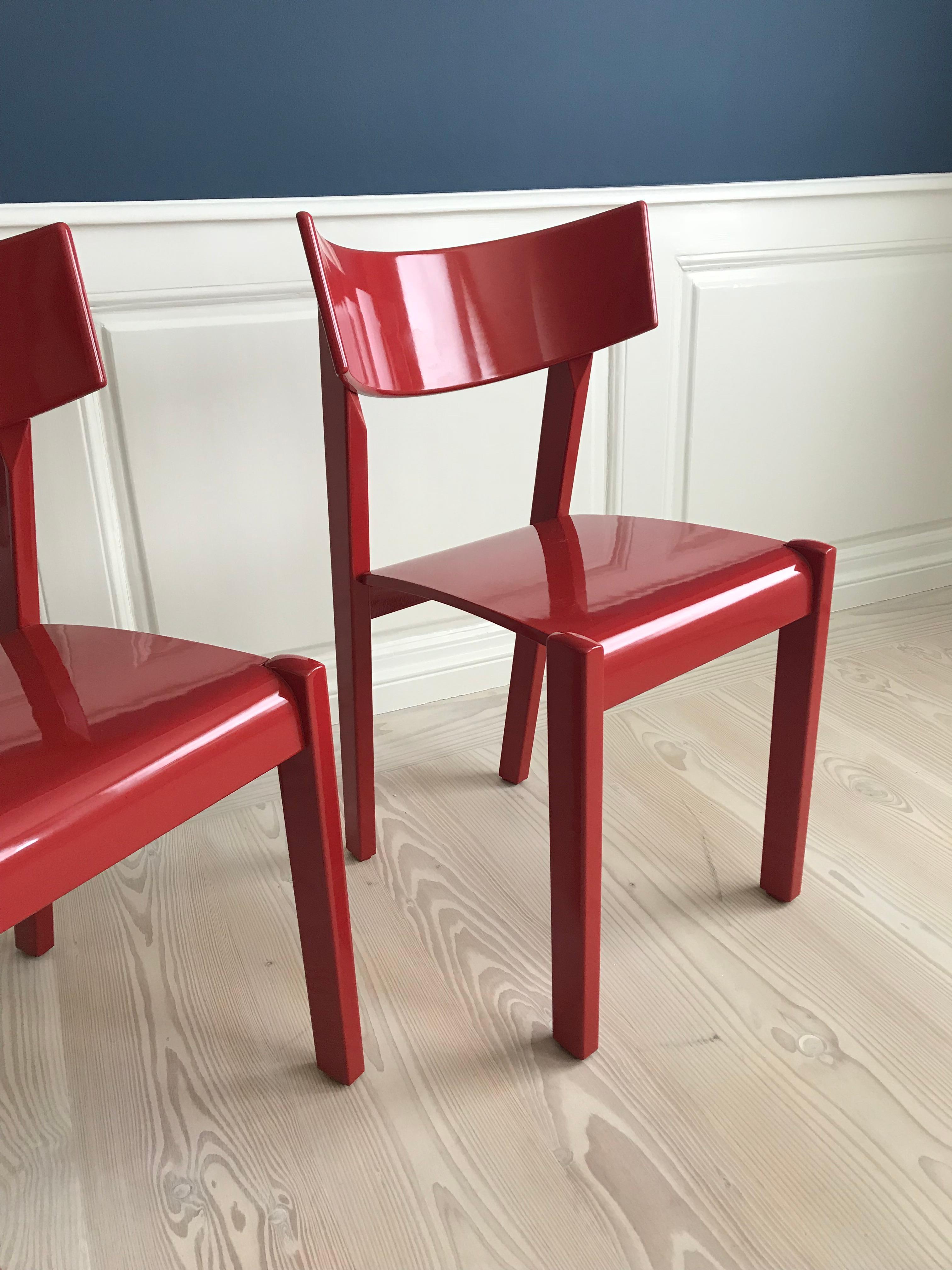 red dining chairs set of 6