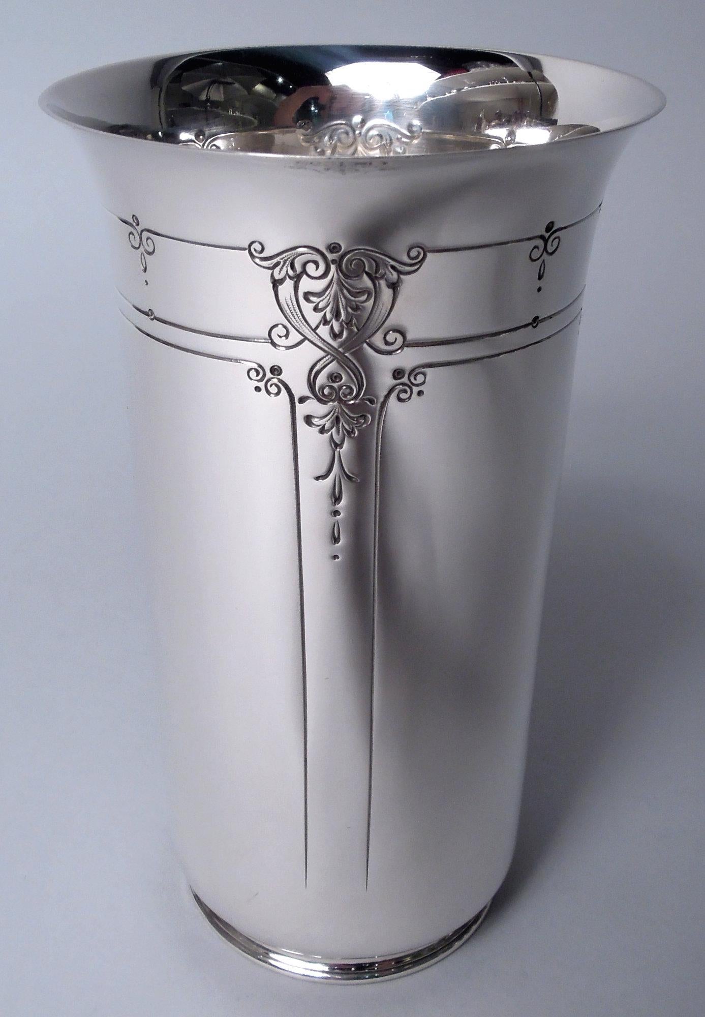 American Set of 6 Reed & Barton Edwardian Regency Sterling Silver Highballs For Sale