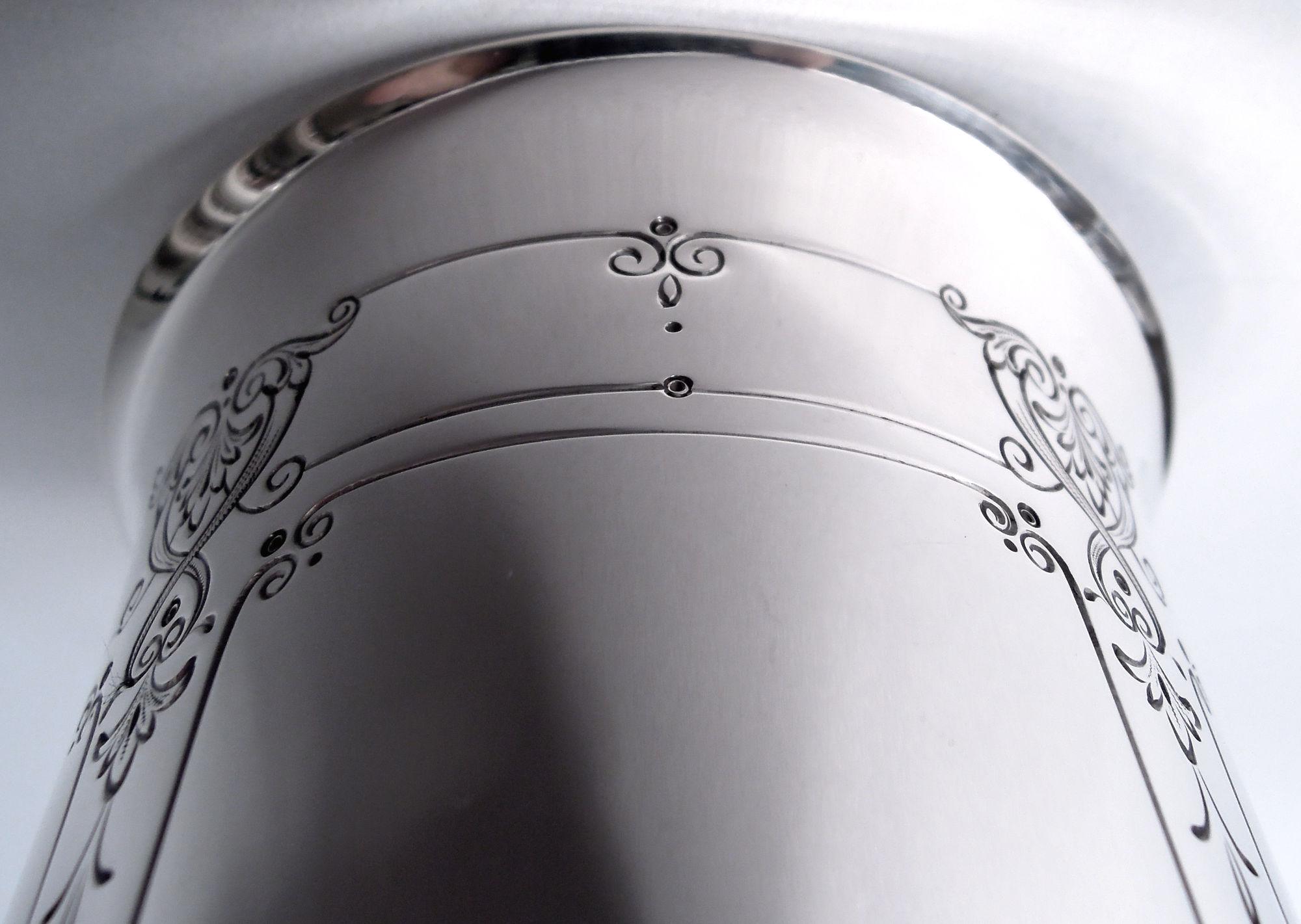 20th Century Set of 6 Reed & Barton Edwardian Regency Sterling Silver Highballs For Sale