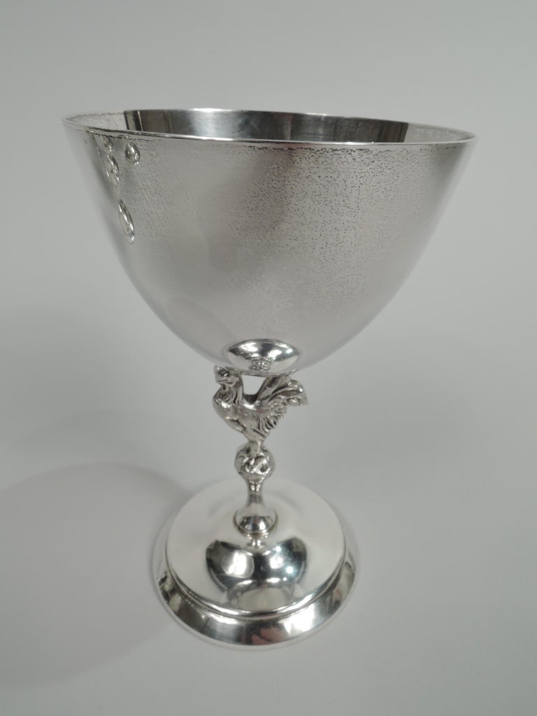 Set of 6 Reed and Barton Modern Novelty CockaDoodleDoo Cocktail Cups