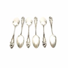Set of 6 Reed & Barton Sterling Silver Love Disarmed Youth Spoons