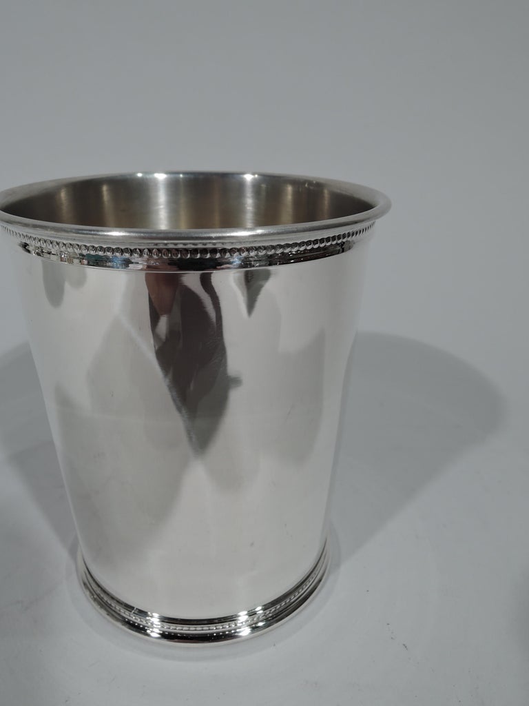 Set of 6 Reed and Barton Sterling Silver Mint Julep Cups from Carter